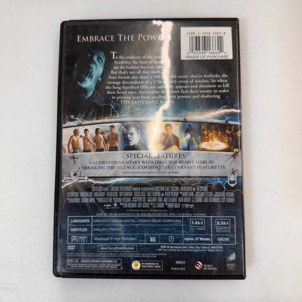 The Covenant (DVD) Disc Tested, Working - Picture 2 of 3